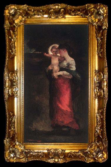 framed  Robert Loftin Newman Madonna and Child, ta009-2